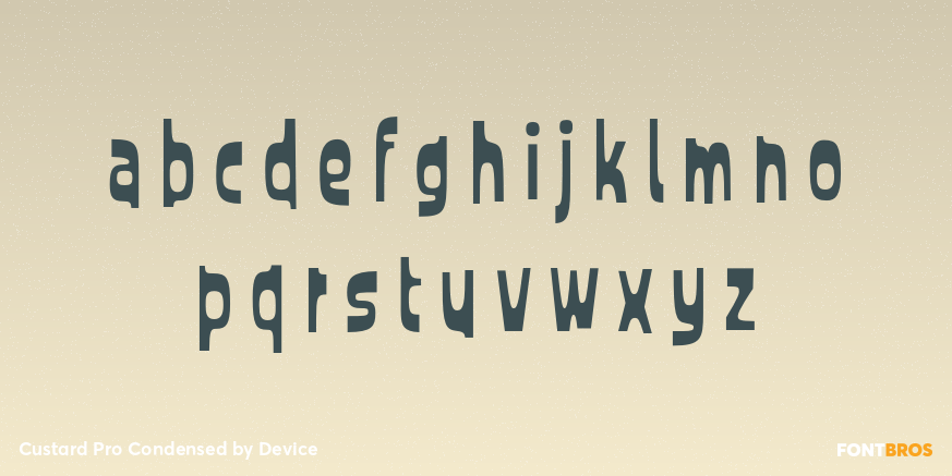 Custard Pro Condensed Font Poster #3