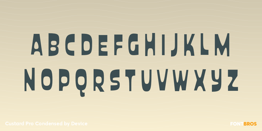 Custard Pro Condensed Font Poster #1