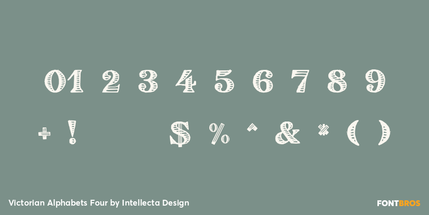 Victorian Alphabets Four Font Poster #4