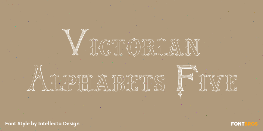 Victorian Alphabets Five Poster