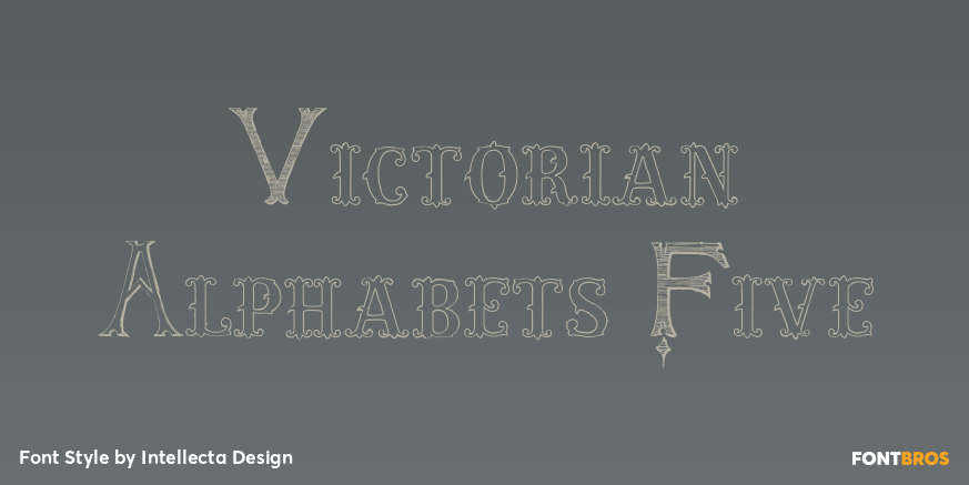 Victorian Alphabets Five Poster