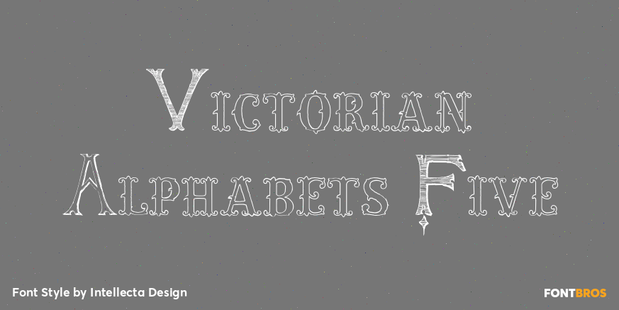 Victorian Alphabets Five Poster