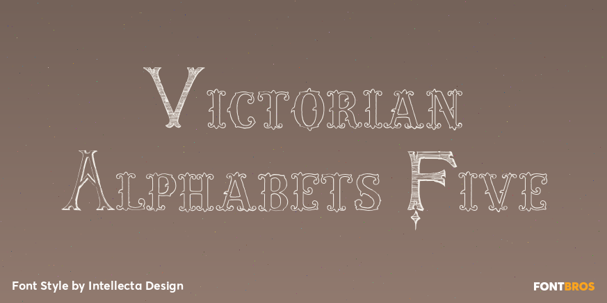 Victorian Alphabets Five Poster