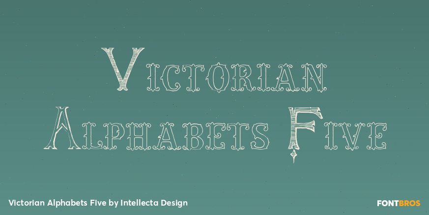 Victorian Alphabets Five Poster