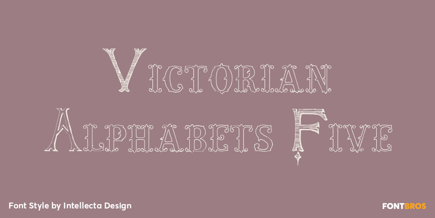 Victorian Alphabets Five Poster