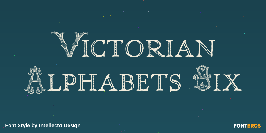 Victorian Alphabets Six Poster