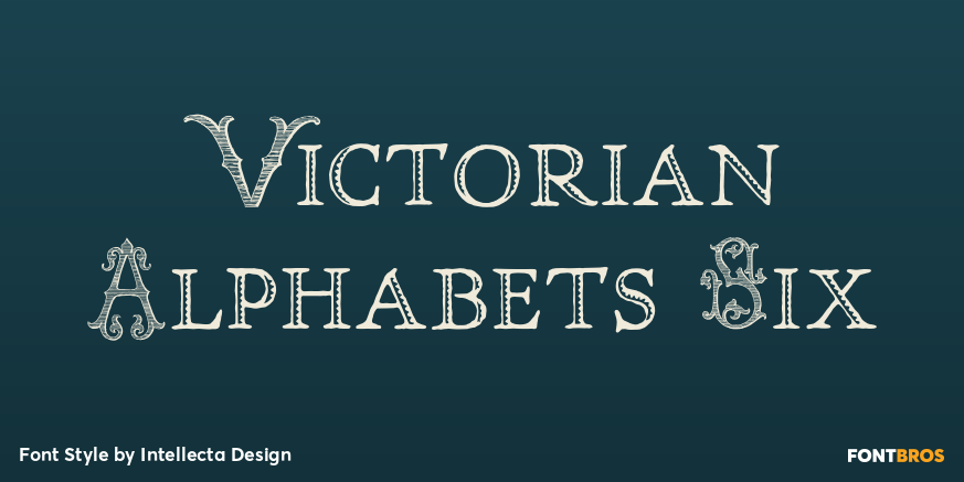 Victorian Alphabets Six Poster
