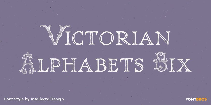 Victorian Alphabets Six Poster