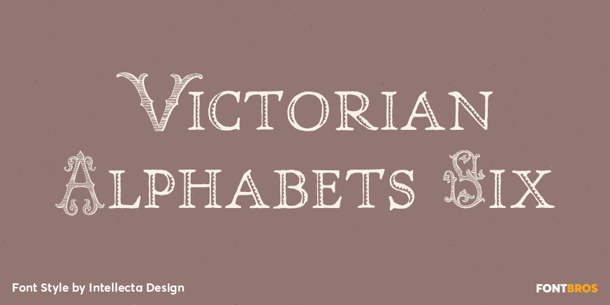 Victorian Alphabets Six Poster