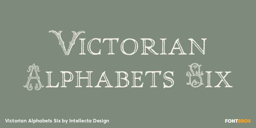 Victorian Alphabets Six Poster