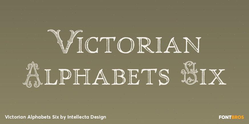 Victorian Alphabets Six Poster