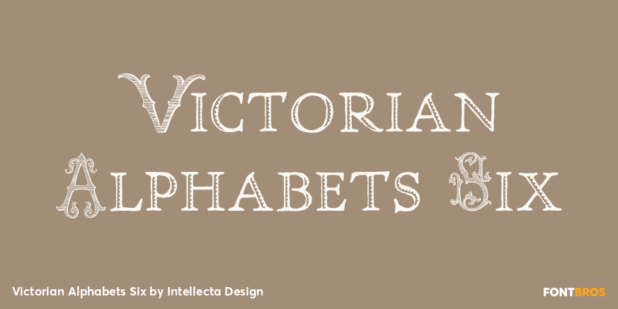 Victorian Alphabets Six Poster