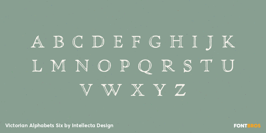Victorian Alphabets Six Font Poster #3