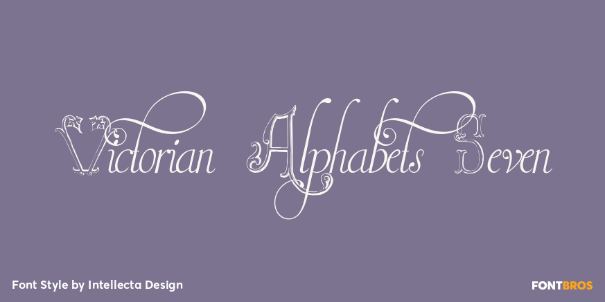 Victorian Alphabets Seven Poster