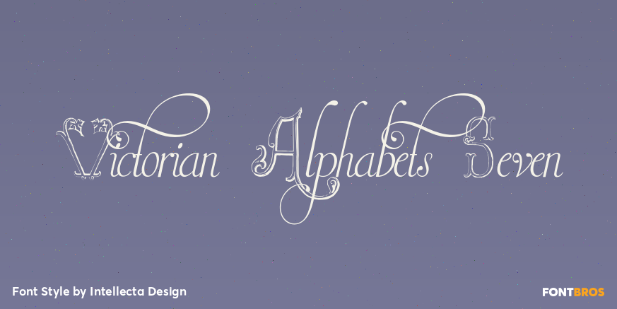 Victorian Alphabets Seven Poster