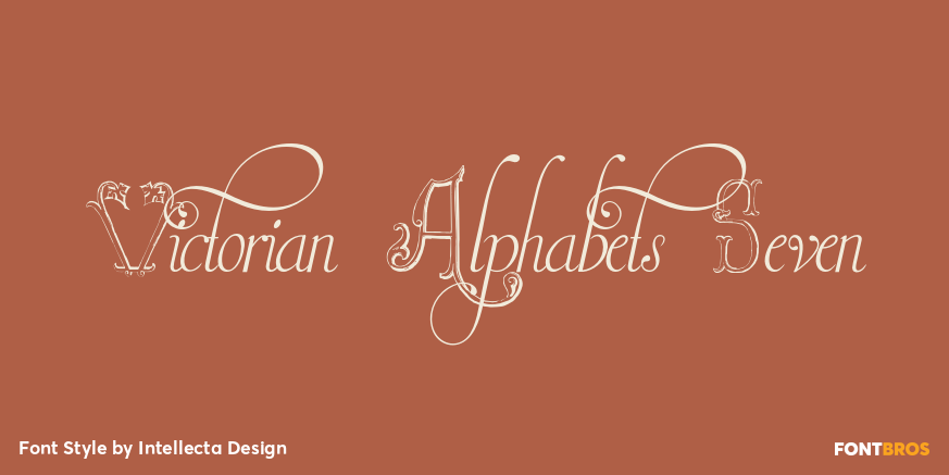 Victorian Alphabets Seven Poster