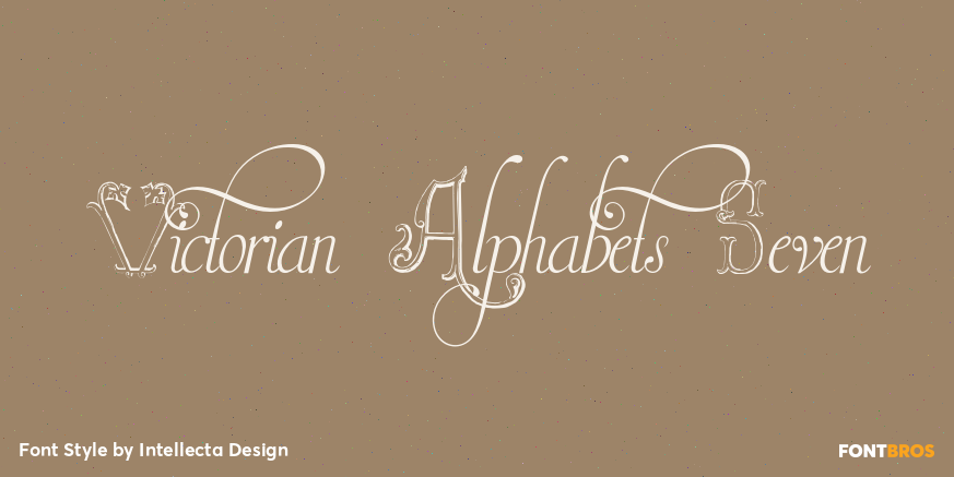 Victorian Alphabets Seven Poster