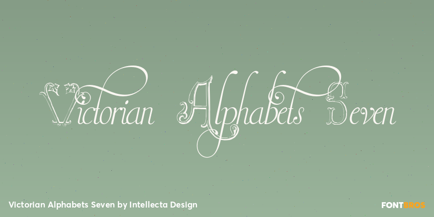 Victorian Alphabets Seven Poster