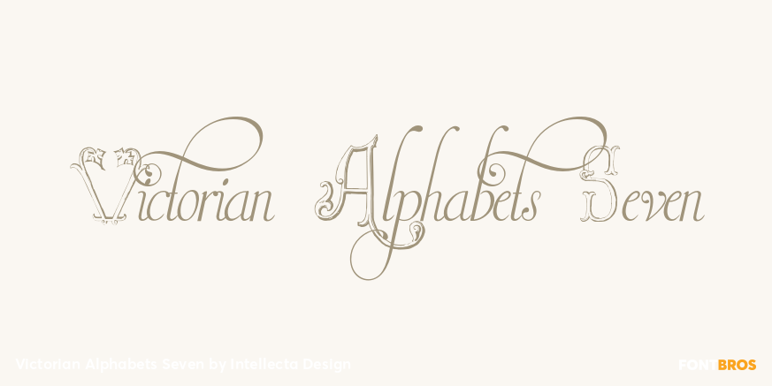 Victorian Alphabets Seven Poster