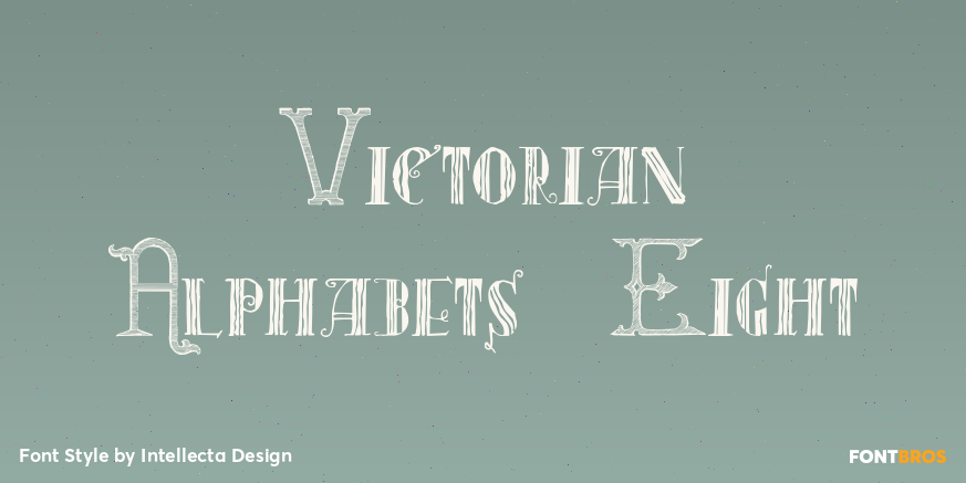 Victorian Alphabets Eight Poster