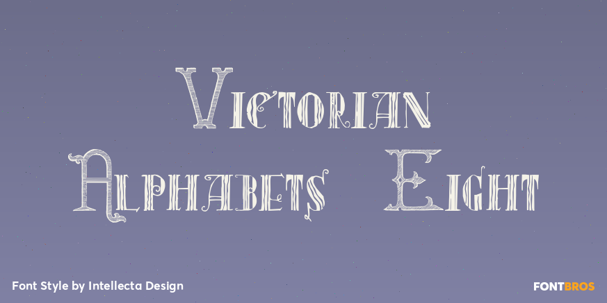 Victorian Alphabets Eight Poster