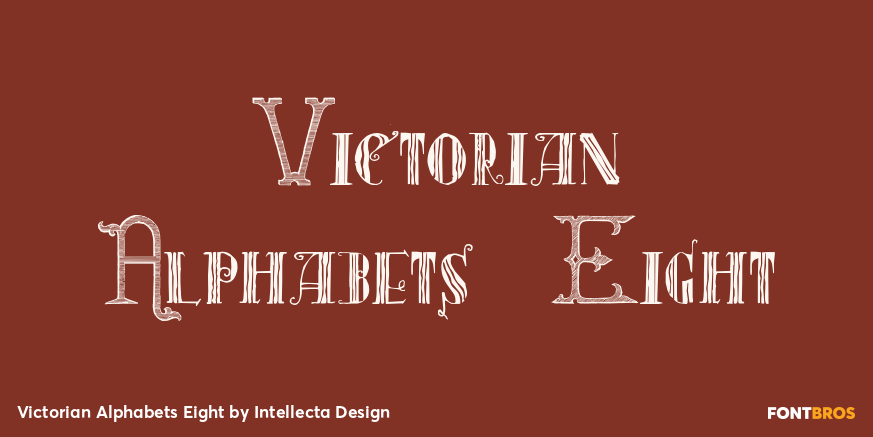 Victorian Alphabets Eight Poster