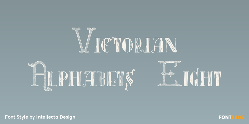 Victorian Alphabets Eight Poster