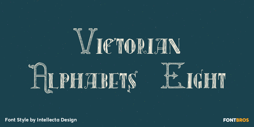 Victorian Alphabets Eight Poster