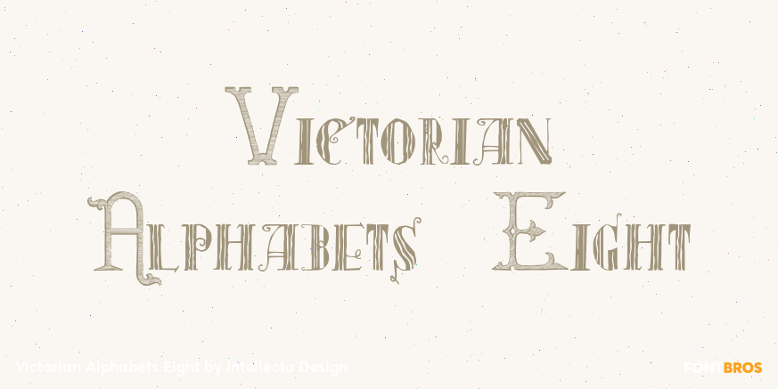 Victorian Alphabets Eight Poster