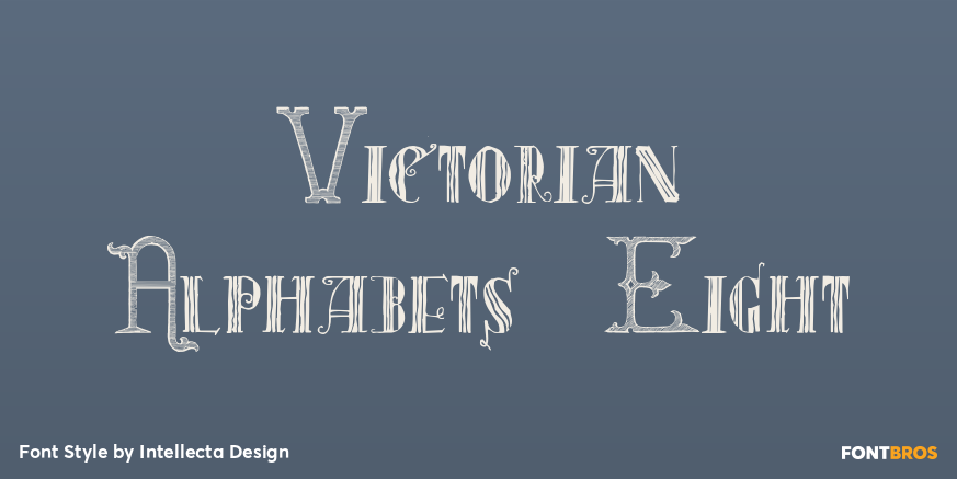 Victorian Alphabets Eight Poster