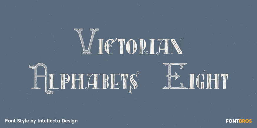 Victorian Alphabets Eight Poster