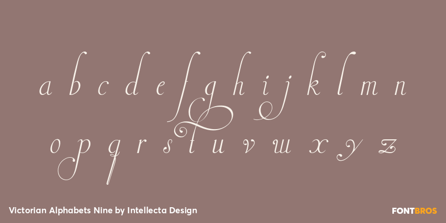 Victorian Alphabets Nine Font Poster #3