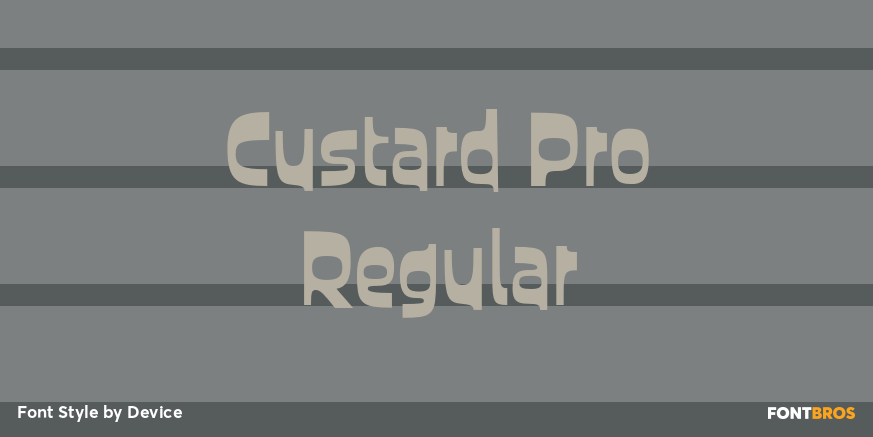 Custard Pro Regular Poster