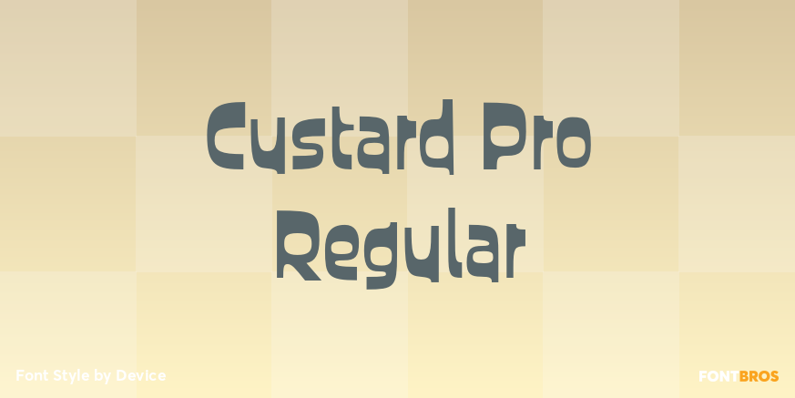 Custard Pro Regular Poster
