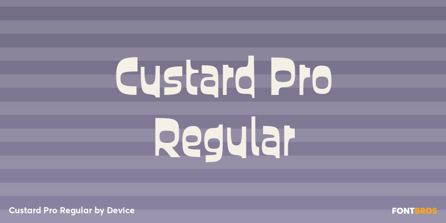 Custard Pro Regular Poster