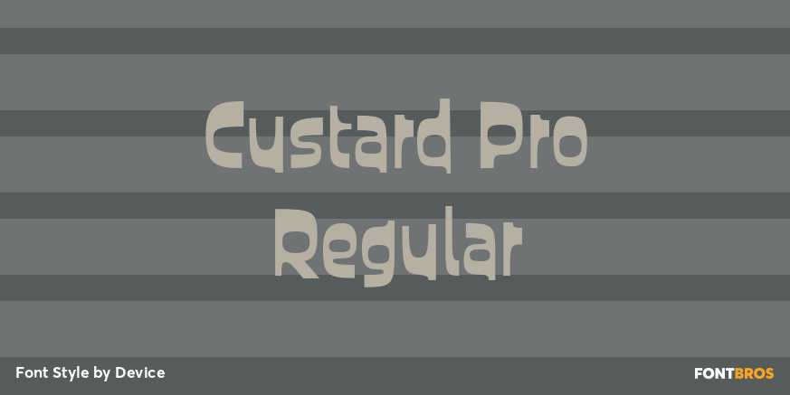 Custard Pro Regular Poster