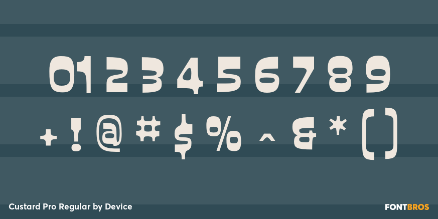 Custard Pro Regular Font Poster #1
