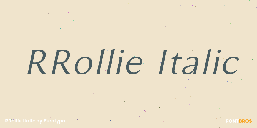 RRollie Italic Poster