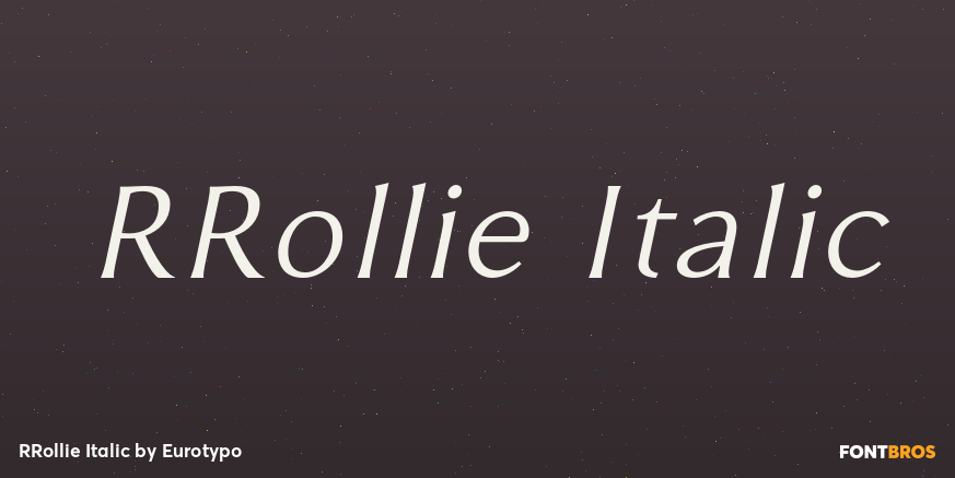 RRollie Italic Poster