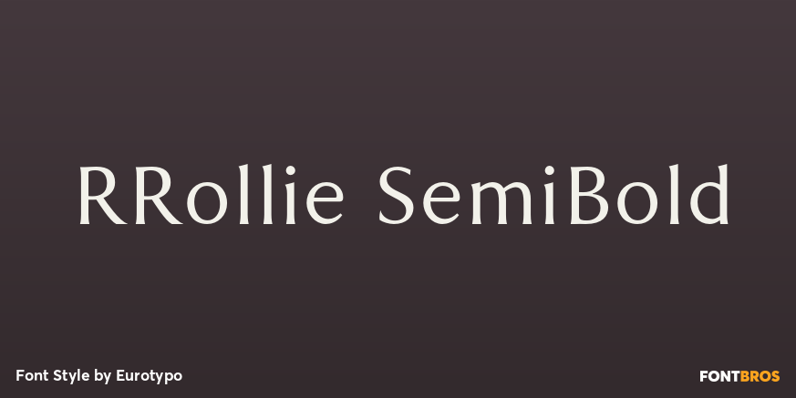 RRollie SemiBold Poster
