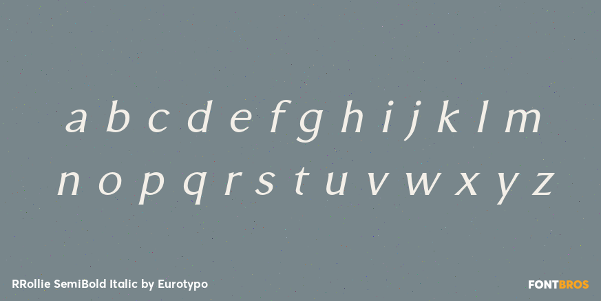 RRollie SemiBold Italic Font Poster #3