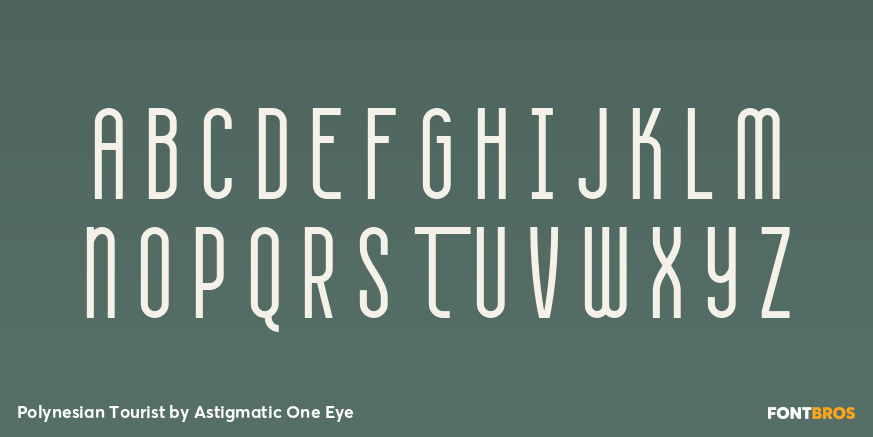 Polynesian Tourist Font Poster #2