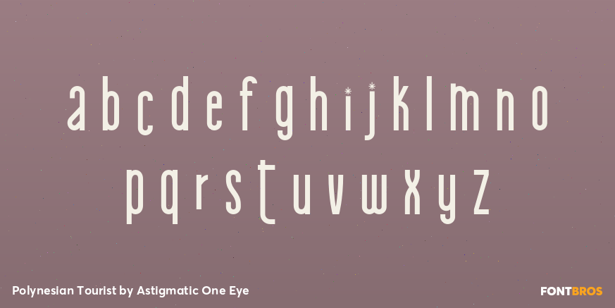 Polynesian Tourist Font Poster #3