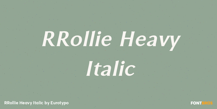RRollie Heavy Italic Poster
