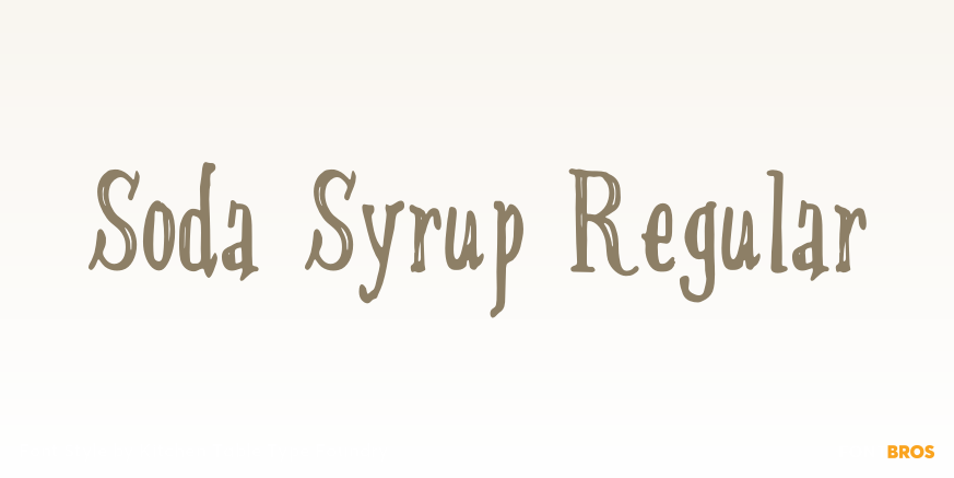 Soda Syrup Regular Poster