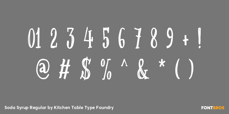 Soda Syrup Regular Font Poster #1