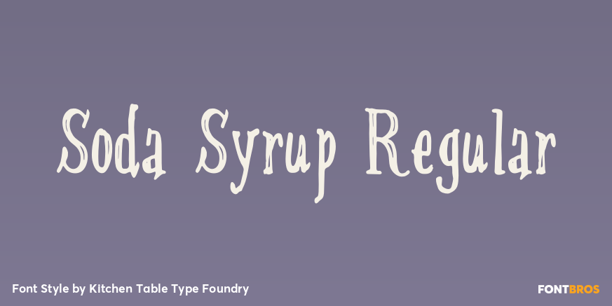 Soda Syrup Regular Poster