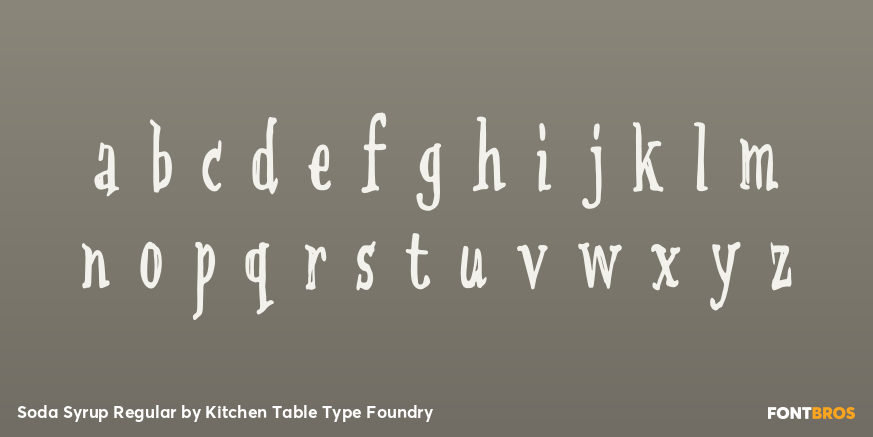 Soda Syrup Regular Font Poster #3
