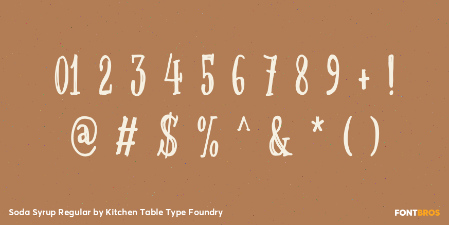 Soda Syrup Regular Font Poster #4
