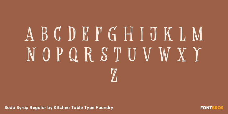 Soda Syrup Regular Font Poster #1